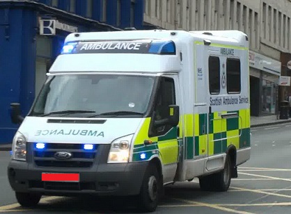 緊急搬送時の救急車にもスピード違反キップのスコットランド。（画像はイメージです）