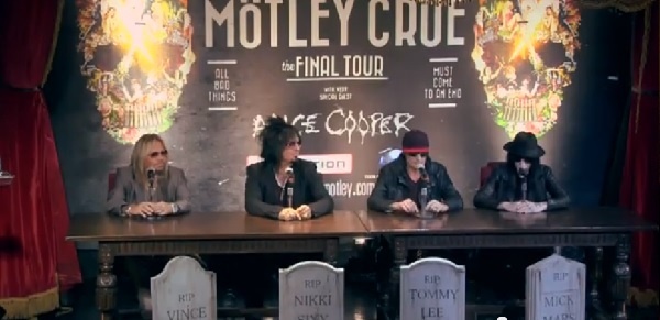 ツアー後に活動を停止することになったモトリー・クルー（画像はtwitter.com/MotleyCrueより）