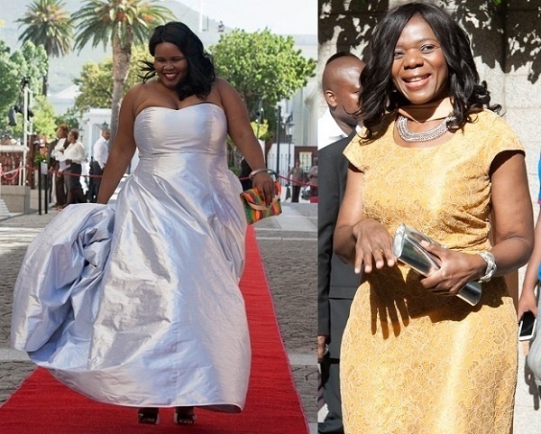 パーティさながらのドレスで登場する女性議員たち　画像はdailymaverick.co.zaのスクリーンショット