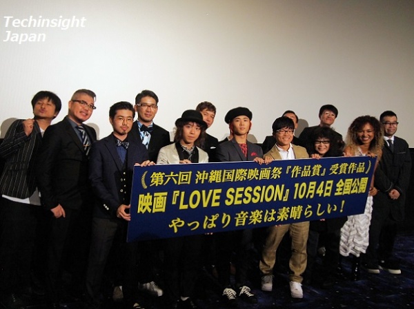 映画『LOVE SESSION』舞台挨拶にて。