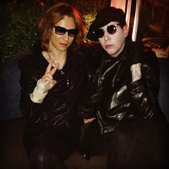 YOSHIKIとマリリン・マンソン（画像はinstagram.com/yoshikiofficialより）