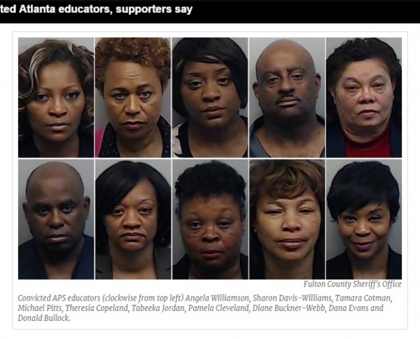 アトランタ市の教育者ら統一学力テストの不正採点で服役生活へ（画像はajc.comのスクリーンショット）