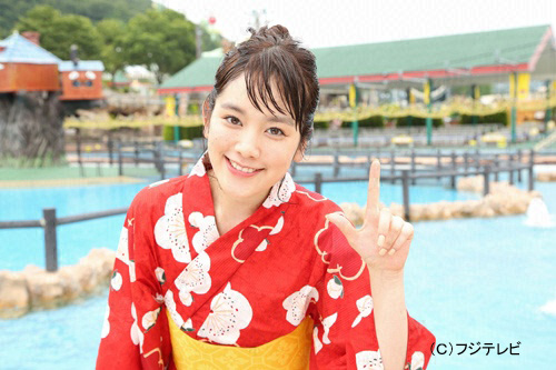 浴衣姿で涼しげな筧美和子