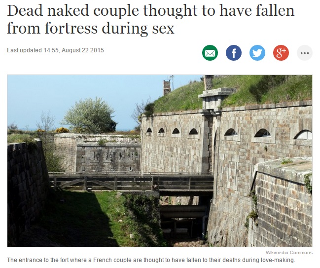 【海外発！Breaking News】ヴォーバンの要塞で男性2名の全裸遺体。性行為中に城壁から落下か（仏）