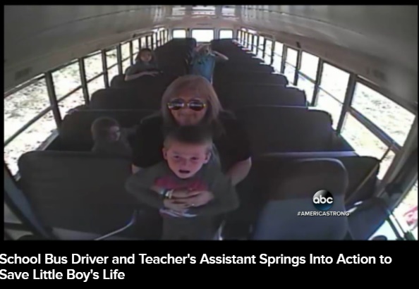 【海外発！Breaking News】バス運転手お手柄　コイン誤飲の5歳児を「ハイムリック法」で救う（米）