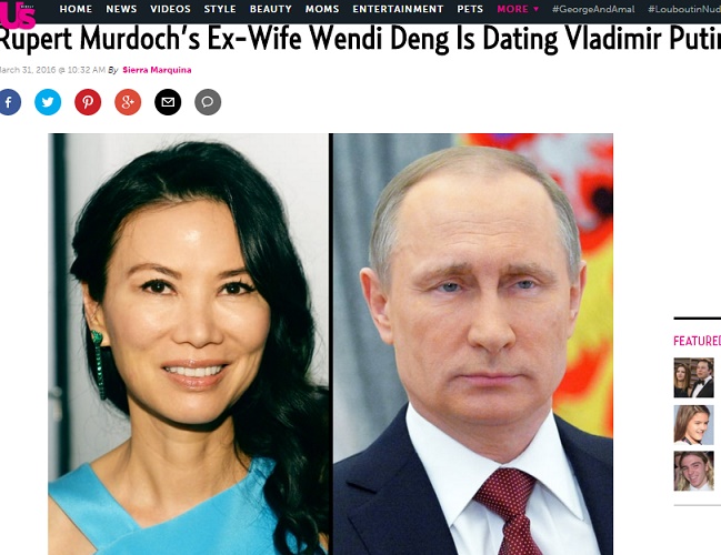 現在独身プーチン大統領、アジアン美女と交際か（出典：http://www.usmagazine.com）