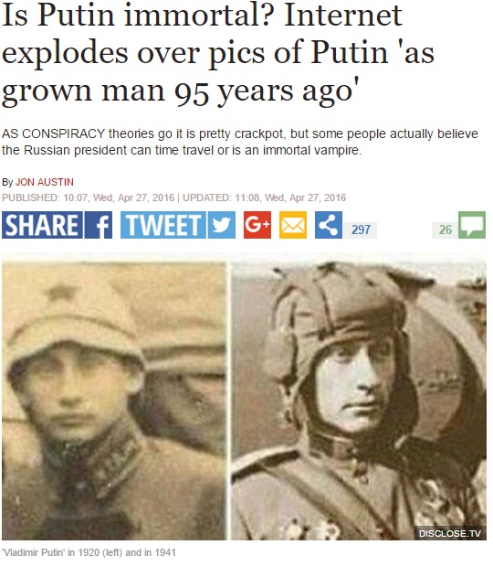 “プーチンそっくりさん”話題の写真（出典：http://www.express.co.uk）