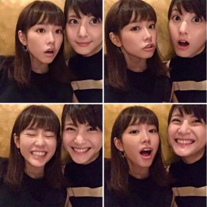 佐藤ありさに癒される桐谷美玲（出典：https://www.instagram.com/mirei_kiritani_）