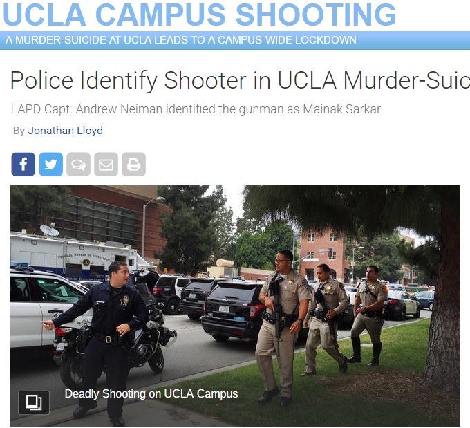 米UCLA銃撃事件で容疑者にあった思い込み（出典：http://www.nbclosangeles.com）