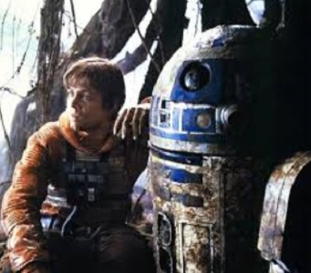 R2-D2（右）を演じたケニー・ベイカーが死去（出典：https://twitter.com/hamillhimself）