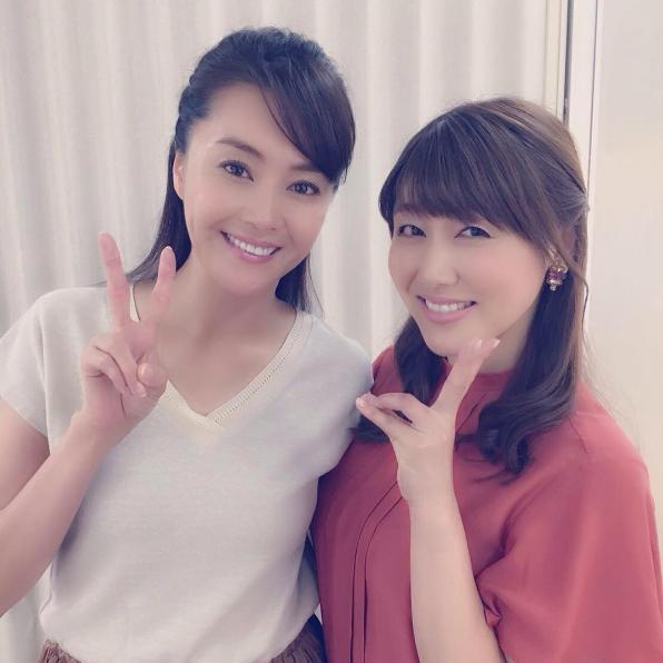 【エンタがビタミン♪】観月ありさ×安めぐみ　癒しショットに「お二人さん、いつまでも綺麗ですね」