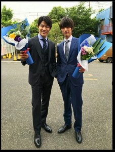 鈴木亮平と福士蒼汰（出典：http://ameblo.jp/suzuki-ryohei）