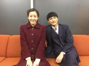 「ゆりちゃん、結婚しました」潔役の高良健吾と（出典：https://www.instagram.com/renbutsu_misako）