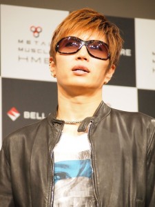 イベントでトレーニング方法を紹介したGACKT