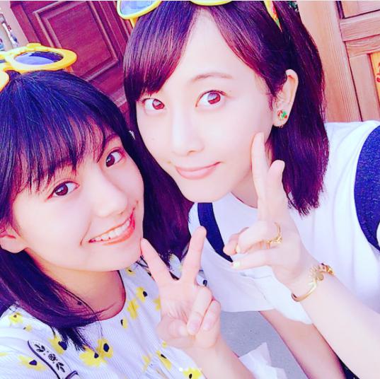 後藤楽々と松井玲奈（画像は『松井玲奈 2017年6月18日付Instagram「サングラスじゃない写真」』のスクリーンショット）