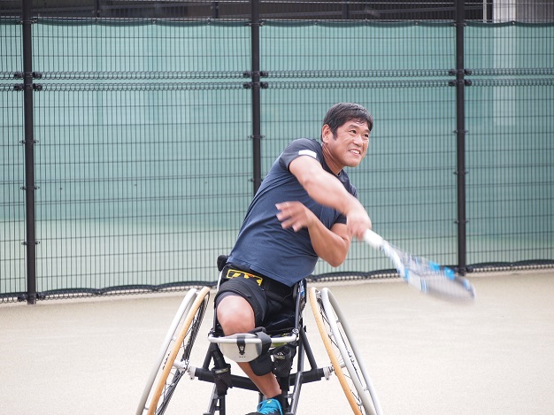 車いすテニス体験より齋田悟司選手