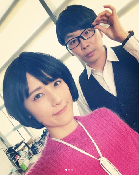 『ものまねグランプリ』での福田彩乃と井上彩輝（画像は『福田彩乃　2017年12月6日付Instagram「ものまねグランプリで平匡さん（＠ayakiinoue 井上彩輝さん）と。」』のスクリーンショット）