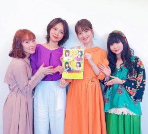 徳永えり、夏菜、佐々木希、中川翔子（画像は『中川翔子　2018年4月9日付Instagram「NHKドラマ「デイジーラック」の取材会でした♪」』のスクリーンショット）