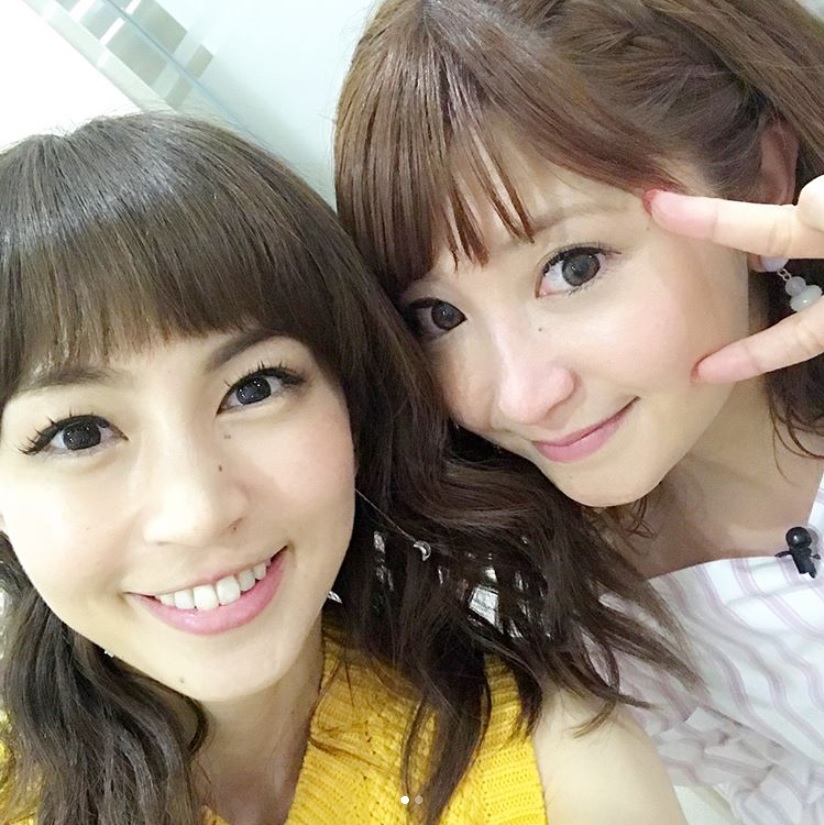 安田美沙子と矢口真里（画像は『安田美沙子　2018年4月19日付Instagram「＃instagood ＃ktv ＃えみちゃんねる」』のスクリーンショット）