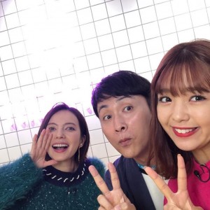 撮影前の3人（画像は『児嶋一哉　2018年9月28日付Instagram「これから109でベッキー、にこるんと3人で撮影」』のスクリーンショット）