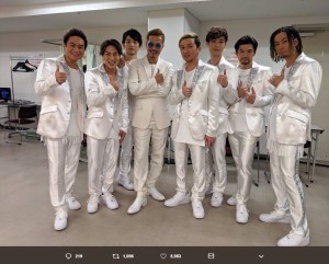 DA PUMPとEXILE・ATSUSHI（画像は『ISSA from DP　2018年12月21日付Twitter「BOYS VIII MEN！」』のスクリーンショット）