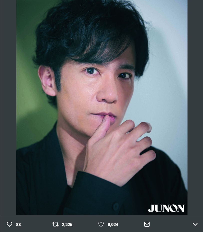 稲垣吾郎『JUNON』3月号に登場（画像は『新しい地図　2019年1月18日付Twitter「【SCHEDULE更新】1月22日（火）発売『JUNON』3月号に稲垣吾郎が登場します！」』のスクリーンショット）