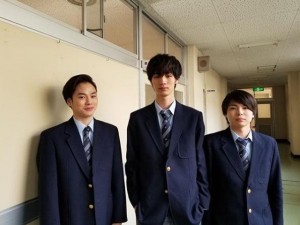 柾木玲弥、清水尋也、木村風太（画像は『【公式】新土曜ドラマ「イノセンス 冤罪弁護士」　2019年2月12日付Instagram「今週放送の第5話の舞台は高校フェンシング部」』のスクリーンショット）