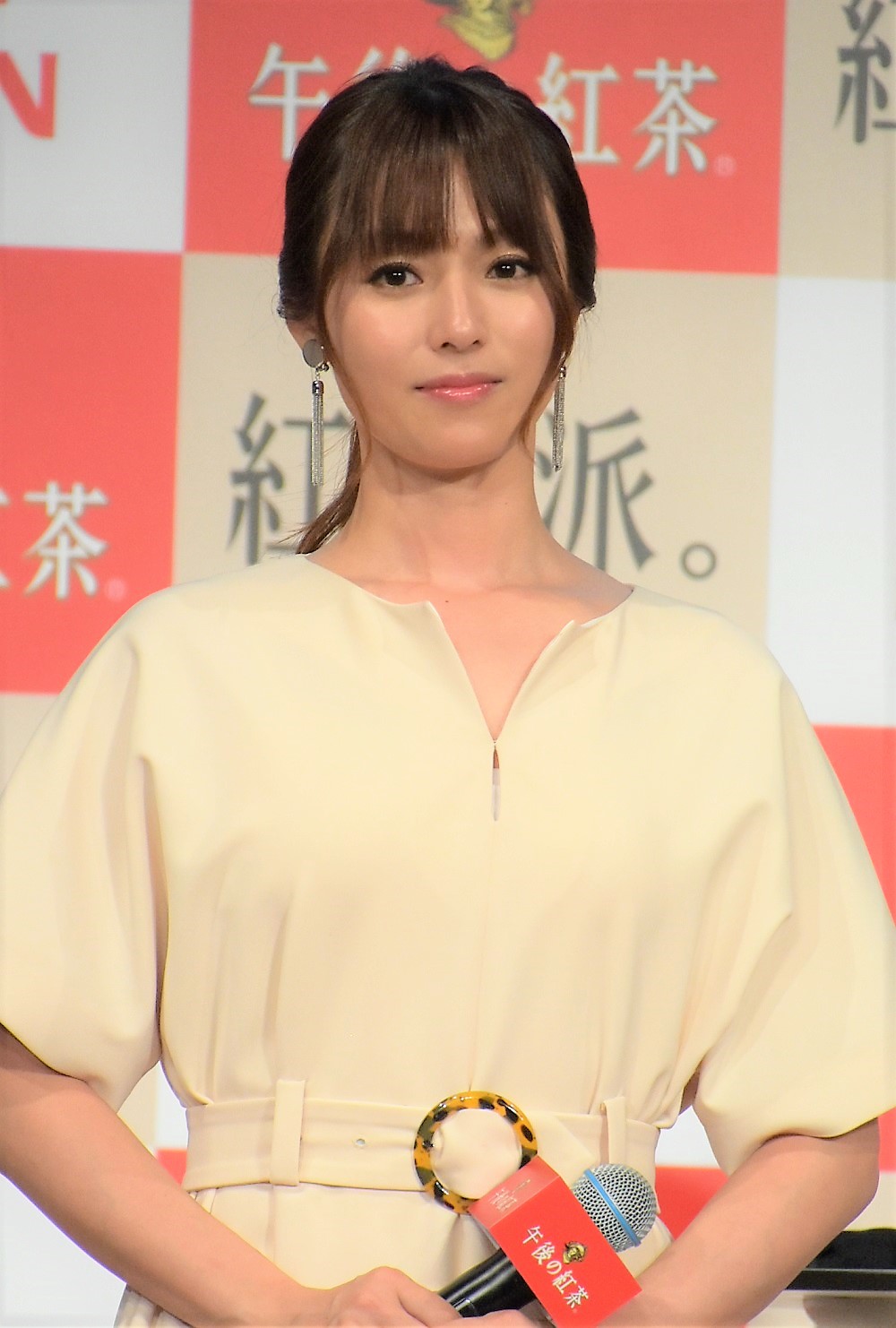 『キリン 午後の紅茶』新TVCM発表会にて深田恭子