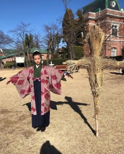 大正時代の女学生を演じる黒島結菜（画像は『黒島結菜マネージャー　2019年6月2日付Instagram「みなさま、こんにちは！ついにいだてん第21回「櫻の園」から富江氏が登場いたします！」』のスクリーンショット）