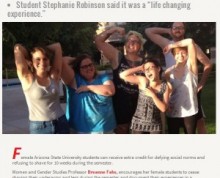 【米国発！Breaking News】ジェンダー学の有名教授、脇毛を剃らなかった女子、剃った男子にご褒美の単位。（アリゾナ州）