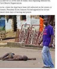 【アフリカ発！Breaking News】路上の遺体はエボラ出血熱犠牲者か。むさぼる野良犬に新たな危機感。（リベリア）