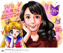 【エンタがビタミン♪】しょこたん、セーラームーン月野うさぎ役・三石琴乃の誕生日をイラストで祝福。