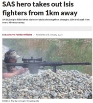 【海外発！Breaking News】英・特殊部隊「SAS」凄腕スナイパー、1km離れたIS戦闘員を射殺