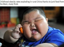 【海外発！Breaking News】まるで「ミシュランタイヤ」のキャラクター　中国農村部で少年少女の肥満急増