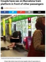 【海外発！Breaking News】カップルが地下鉄のホームで性行為！　周囲の人々ただ唖然（スペイン）