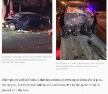 【海外発！Breaking News】「ポケモンGO」に熱中　運転していた男性が大事故　警察「命があったのは奇跡」（米）