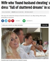 【海外発！Breaking News】“不幸”なウエディングドレスをオークションに出品、高額で落札される（英）