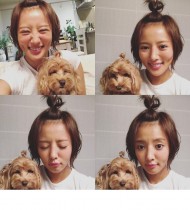 【エンタがビタミン♪】夏菜、愛犬との“お揃い”写真に「癒される」