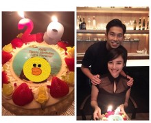 【エンタがビタミン♪】谷村奈南、“婚約者”井岡一翔選手と誕生日を満面の笑顔で祝福　ファンも「こういうのを見たかった！」