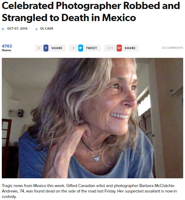 メキシコで空港からバスに乗った女性が車内で殺される（出典：http://petapixel.com）
