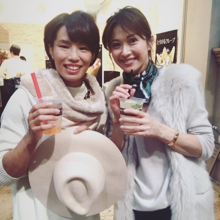 松本薫選手と畑野ひろ子（出典：https://www.instagram.com/hiroko_hatano_）