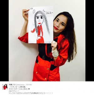 【エンタがビタミン♪】平野ノラは子供にもバカウケ　女児から似顔絵を贈られ「ゲロマブーー！」