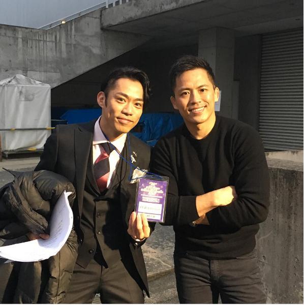 高橋大輔と野村忠宏（出典：https://www.instagram.com/nomura60kg）