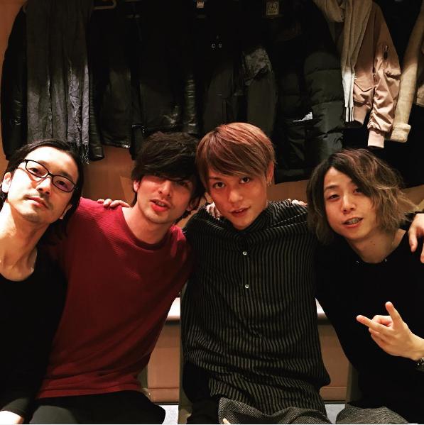 金子ノブアキ、城田優、Toru、Tomoya（出典：https://www.instagram.com/yu_shirota）