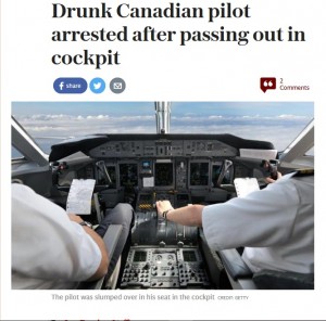 【海外発！Breaking News】操縦室で気絶　LCCのパイロット泥酔状態で逮捕される（カナダ）