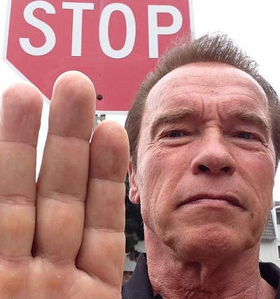 シュワ「大統領は俺に惚れてるだけ」（出典：https://www.instagram.com/schwarzenegger）