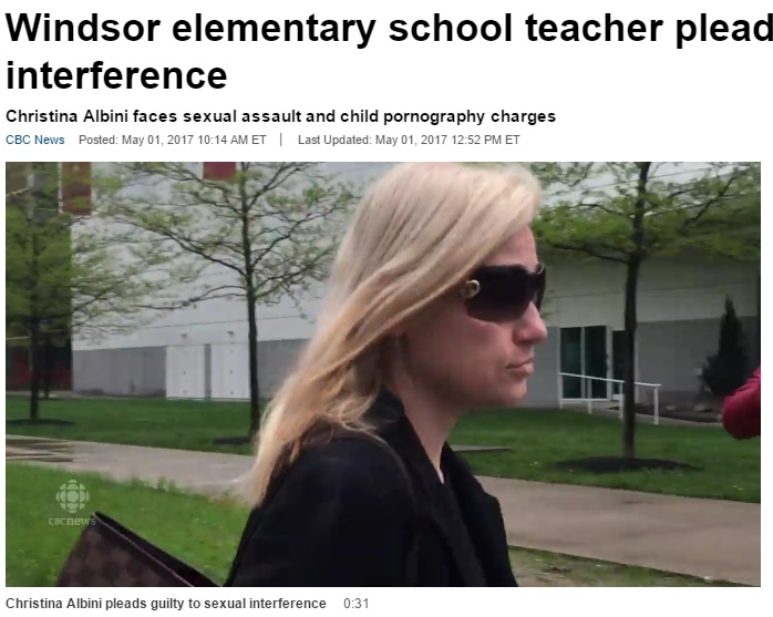 小学校の女教師、卒業生に性的暴行で刑務所入りか（出典：http://www.cbc.ca）