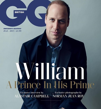 ウィリアム王子「母について話せるようになった」（画像は『British GQ 2017年5月29日付 Instagram』のスクリーンショット）