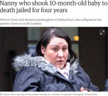 【海外発！Breaking News】生後10か月の赤ちゃんを死亡させたナニーに4年の懲役刑（英）