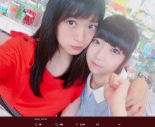 【エンタがビタミン♪】NGT48北原里英、荻野由佳と密着ショット　「最強師弟コンビ！」の声